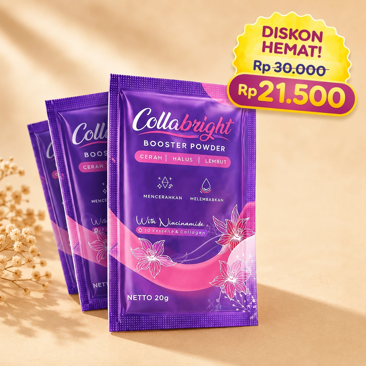 Bibit pemutih Collabright Booster Powder 20g